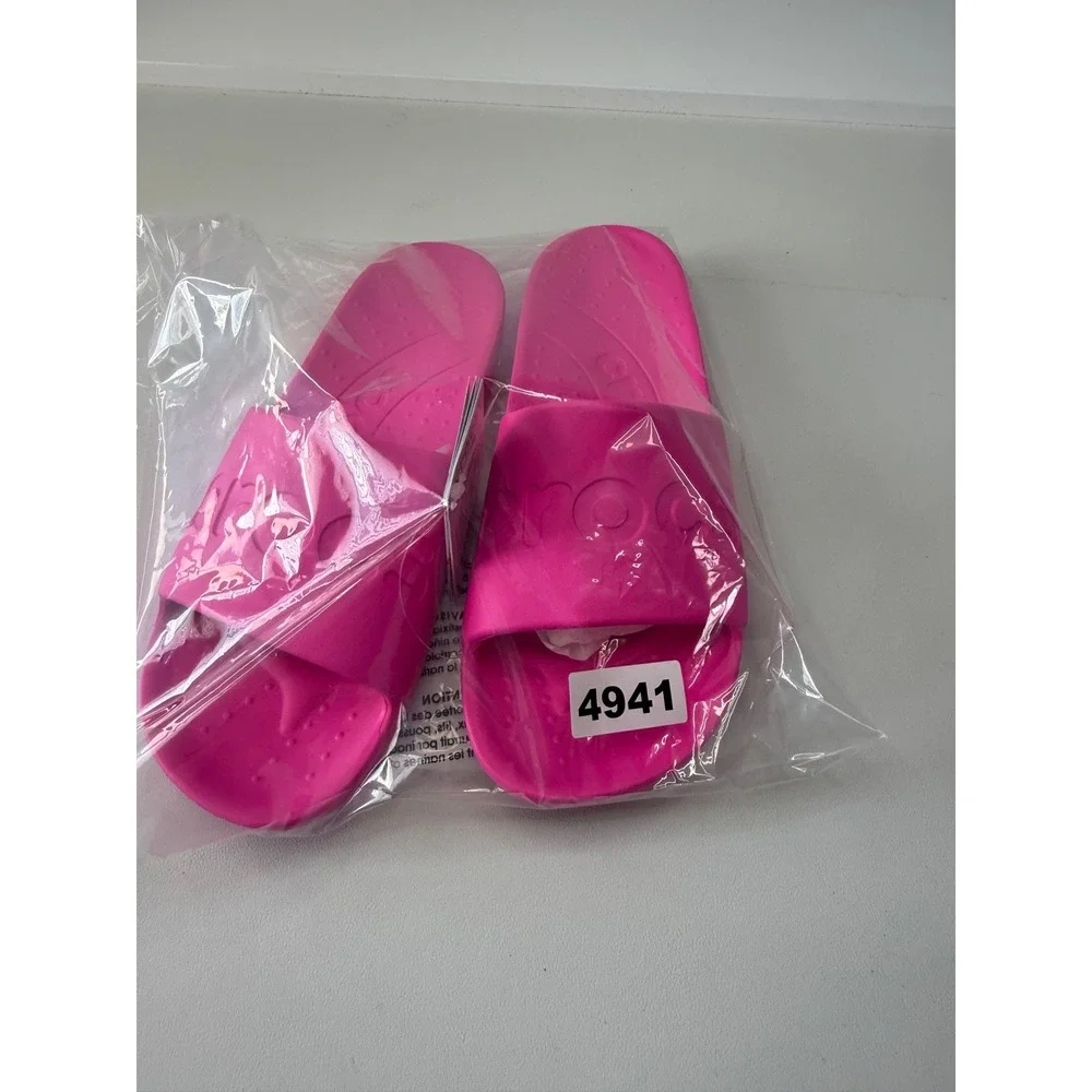 Crocs‎ Classic Slide Sandals Hot Fuschia Pink Womens 7 210088-6TW NEW